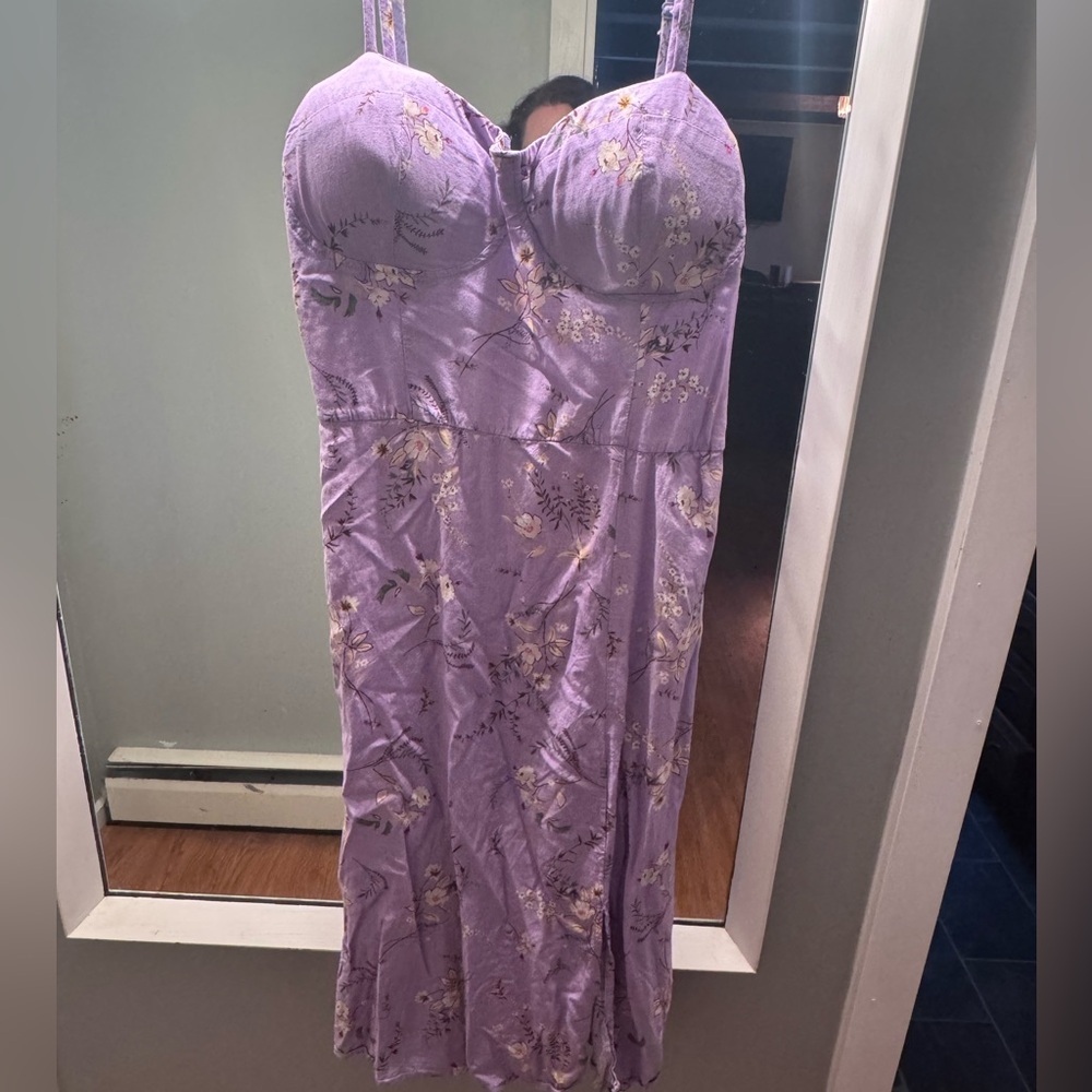 Floral purple sundress